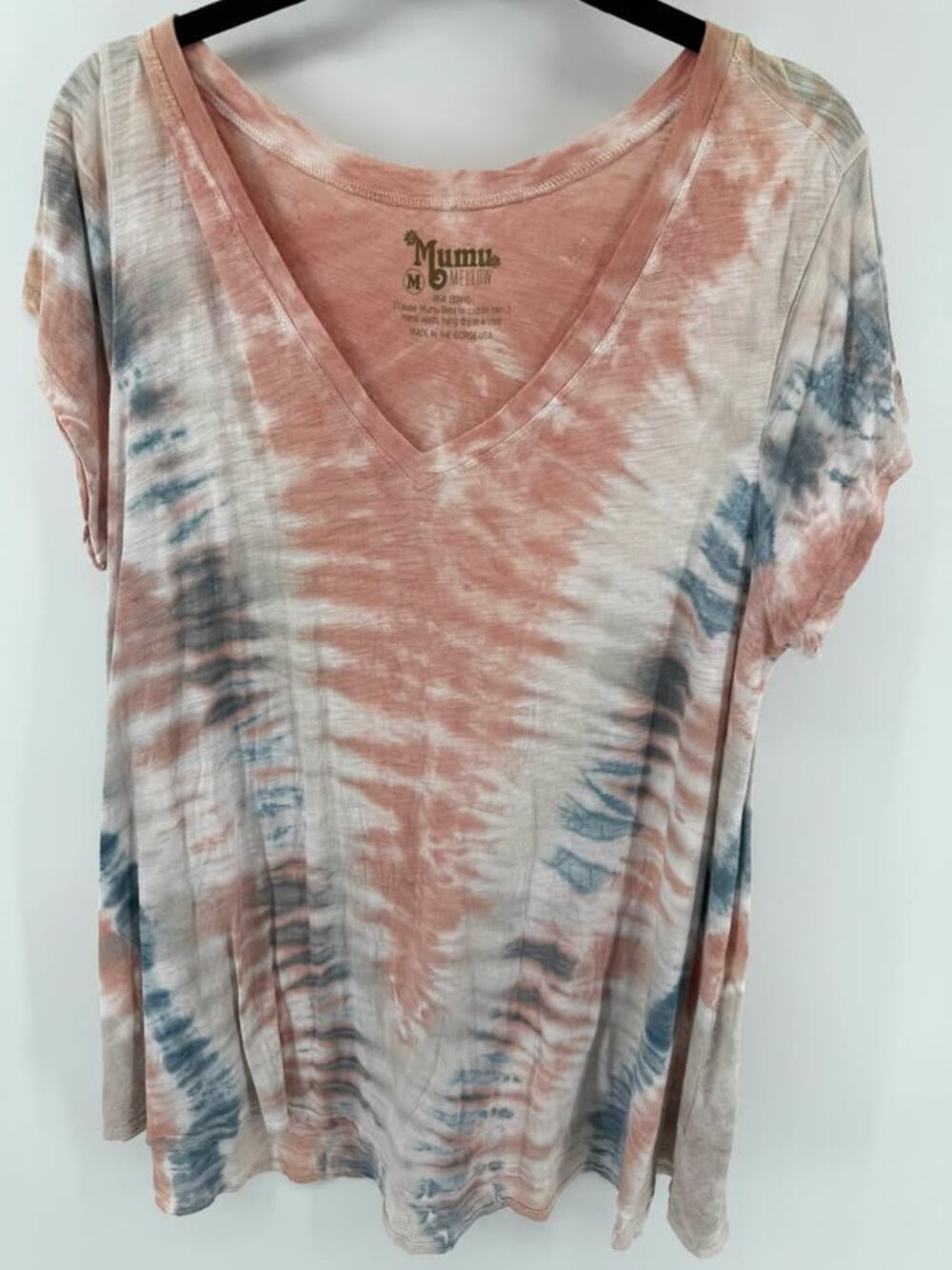 Show Me Your Mumu Mumu Mellow Tie Dye VNeck Tee - Size Medium